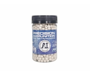 ASG Airsoft BB, 0,36g - 1000 pcs. in bottle, white