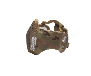 ASG Mesh Mask, Ear Protection, Metal, Lower Half - Multicam