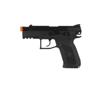 ASG CZ 75 P-07 Duty Airsoft gun, CO2 non-blowback - Black colour with orange safety tip