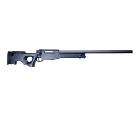ASG AI AW 308 Airsoft sniper rifle, Spring loaded, Black color with Orange safety tip 