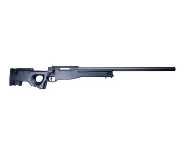 ASG AI AW 308 Airsoft sniper rifle, Spring loaded, Black color with Orange safety tip 