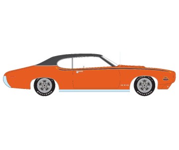 American Muscle 1/18 1969 Pontiac GTO Judge Mecum Auctions - Carousel Red