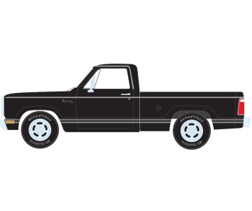 American Muscle 1/18 1979 Dodge SWB Sweptline Pickup Adventurer - Black