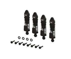 Arrma Aluminum Shock Set, 58mm Length, 1000 cSt Oil (4pcs) - GROM - Black
