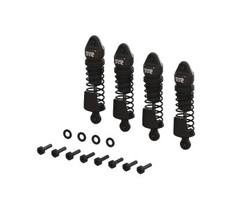 Arrma Aluminum Shock Set, 58mm Length, 1000 cSt Oil (4pcs) - GROM - Black