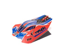 Arrma TYPHON 4x4 Clipless Painted Decaled Body - Red