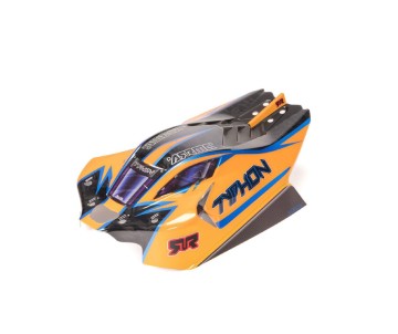 Arrma TYPHON 4x4 Clipless Painted Decaled Body (Orange)