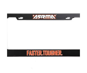 Arrma Faster. Tougher. License Plate Frame