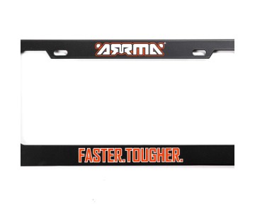 Arrma Faster. Tougher. License Plate Frame