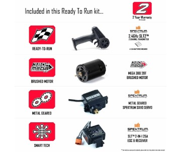Arrma 1/18 GRANITE GROM 4x4 SMART Small Scale Monster Truck (Battery & Charger Included) - Blue