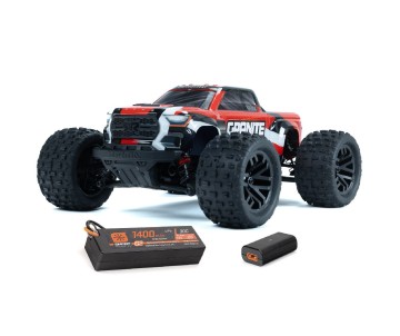 Arrma 1/18 GRANITE GROM 4x4 SMART Small Scale  Monster Truck (Battery & Charger Included) - Red