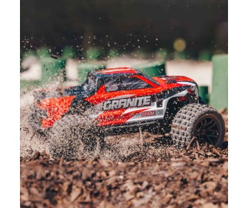 Arrma 1/18 GRANITE GROM 4x4 SMART Small Scale  Monster Truck (Battery & Charger Included) - Red