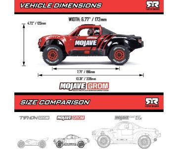 Arrma 1/16 MOJAVE GROM 4x4 SMART Small Scale Desert Truck (Battery & Charger Included) - Blue/White