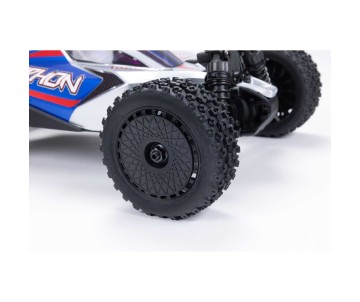 Arrma 1/14 TYPHON GROM 4x4 SMART Small Scale Buggy (Battery & Charger Included) - Blue/Silver