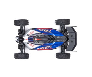Arrma 1/14 TYPHON GROM 4x4 SMART Small Scale Buggy (Battery & Charger Included) - Blue/Silver