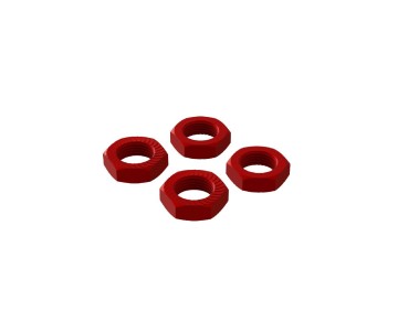 Arrma AR310906 Aluminum Wheel Nut 17mm (4) - Red