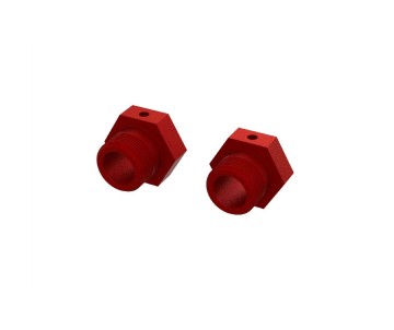 Arrma Aluminum Wheel Hex 24mm (2) - Red