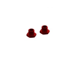 Arrma Aluminum Wheel Hex 17mm 14.6mm Thick Red (2)