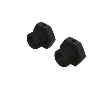 Arrma Aluminum Wheel Hex 17mm - 14.6mm Thick, Black (2)