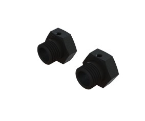 Arrma Aluminum Wheel Hex 17mm, 16.5mm Thick, Black (2)