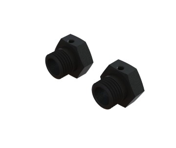 Arrma Aluminum Wheel Hex 17mm, 16.5mm Thick, Black (2)