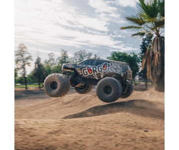 Arrma 1/10 GORGON 2wd Monster Truck Self Assembly RTA KIT SMART USB battery (Battery & Charger Included) - Gun Metal