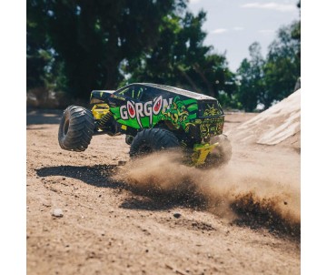 Arrma 1/10 GORGON 2wd Monster Truck RTR Smart 3300 7C S120 USB (Battery & Charger Included) - Yellow