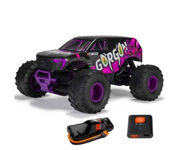 Arrma 1/10 GORGON 2wd Monster Truck RTR Smart 3300 7C S120 USB (Battery & Charger Included) - Purple