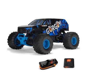 Arrma 1/10 GORGON 2wd Monster Truck RTR Smart 3300 7C S120 USB (Battery & Charger Included) - Blue