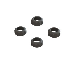 Arrma Shock Cap (4): 4X4 - Black