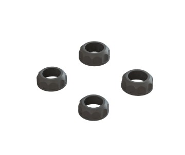Arrma Shock Cap (4): 4X4 - Black