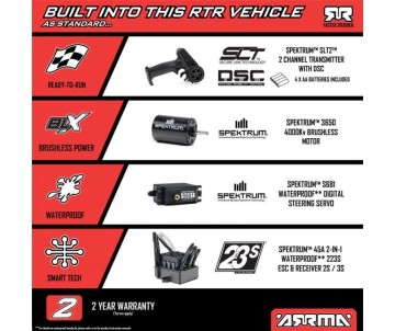Arrma 1/10 FURY 223S DSC 2wd RTR Brushless Short Course Truck - Green