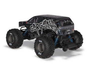 Arrma 1/10 GORGON 223S 2WD RTR Brushless Monster Truck - Blue/Black x4 - Red/Black x3