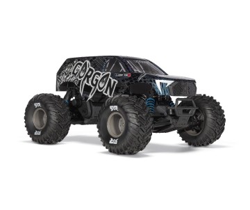 Arrma 1/10 GORGON 223S 2WD RTR Brushless Monster Truck - Blue/Black x3 - Red/Black x4