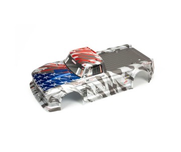 Arrma 1/7 INFRACTION 6S BLX Painted Body - Silver/Red