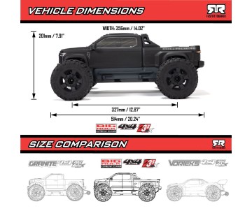 Arrma 1/10 BIG ROCK 4x4 223S Brushless Street Truck RTR with DSC - Green
