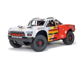 Arrma 1/8 MOJAVE 4x4 4S Brushless Scale Desert Truck - White/Red