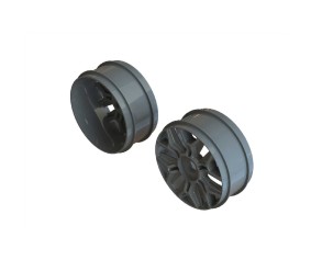 Arrma 1/8 Buggy Wheel, 17mm Hex, Gun Metal (2)