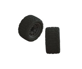Arrma 1/10 dBoots Katar MT Pre-Mounted Tire 14mm Hex (2)