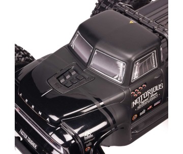 Arrma 1/8 NOTORIOUS 4x4 6S Brushless V6 Stunt Truck RTR - Black