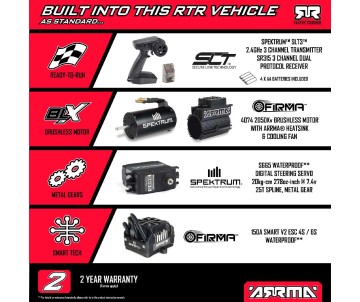Arrma 1/8 KRATON 4x4 6S EXB Brushless V6 Speed Truck RTR - Black