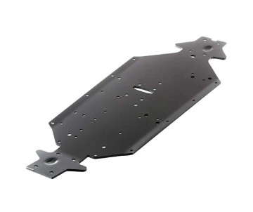 Arrma AR320188 Chassis Aluminum SWB Silver/Blue Typhon