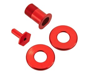 Arrma Servo Saver Metal Parts Set Nero, Red