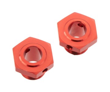 Arrma Wheel Hex Aluminum 17mm/13.6mm  Red (2)
