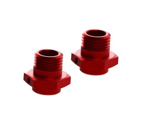 Arrma Wheel Hex Aluminum 17mm/16.5mm Red (2)