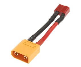 Arrma XT90 to T-Plug Charging Adapter Lead Nero