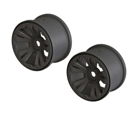 Arrma MT 3.8 Wheel, 17mm Hex, Black (front/rear) (2)