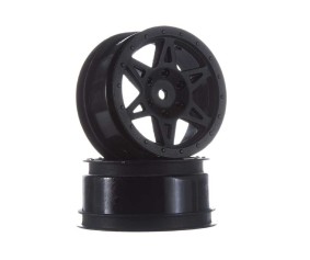 Arrma Raider 2.2/3.0 Wheel, 12mm Hex, Black (Front) (2)