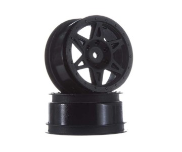 Arrma Raider 2.2/3.0 Wheel, 12mm Hex, Black (Front) (2)