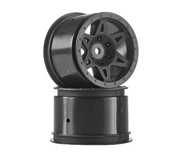 Arrma Raider 2.2/3.0 Wheel, 12mm Hex, Black (Rear) (2)